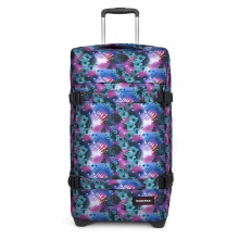 Torba podróżna Eastpak Transit'r L (121 litrów) z kółkami Dreamflower Dark niebiesko-fioletowa